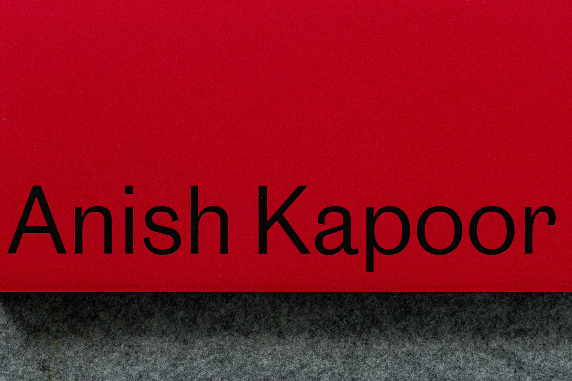 Anish Kapoor, Exhibition Brochure, Lisson Gallery