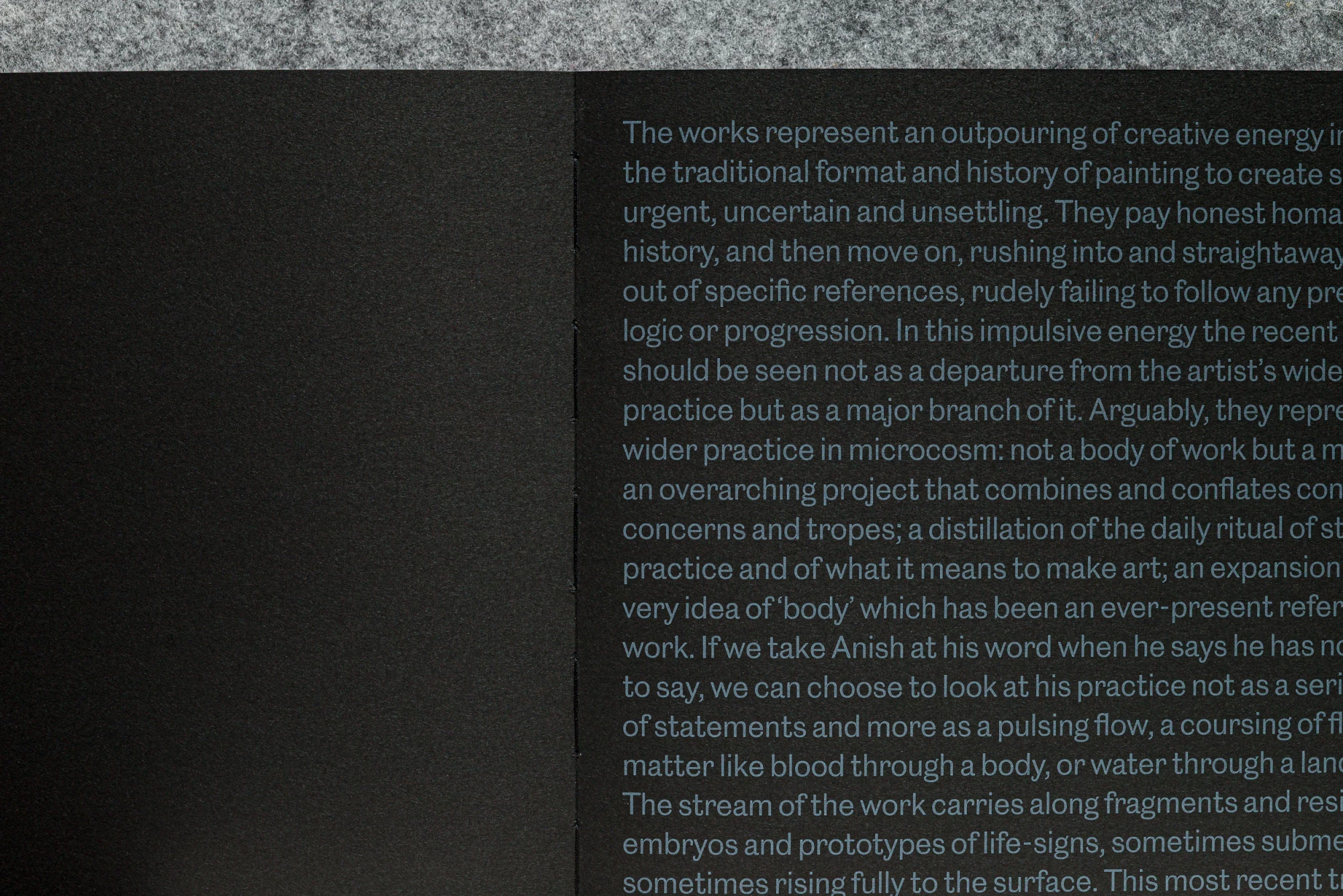 Anish Kapoor, Exhibition Brochure, Lisson Gallery